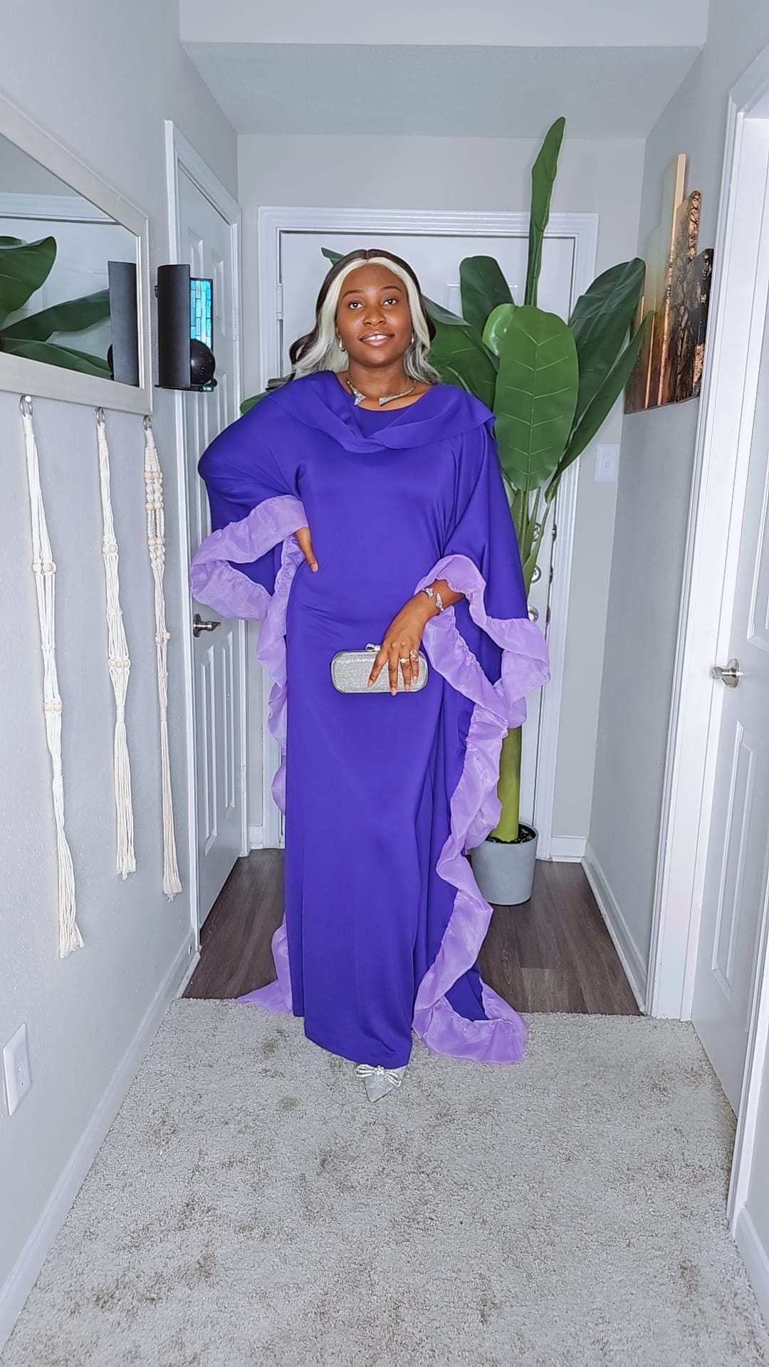 VJ Dress - Purple Fashion Item as shown in the Picture Description