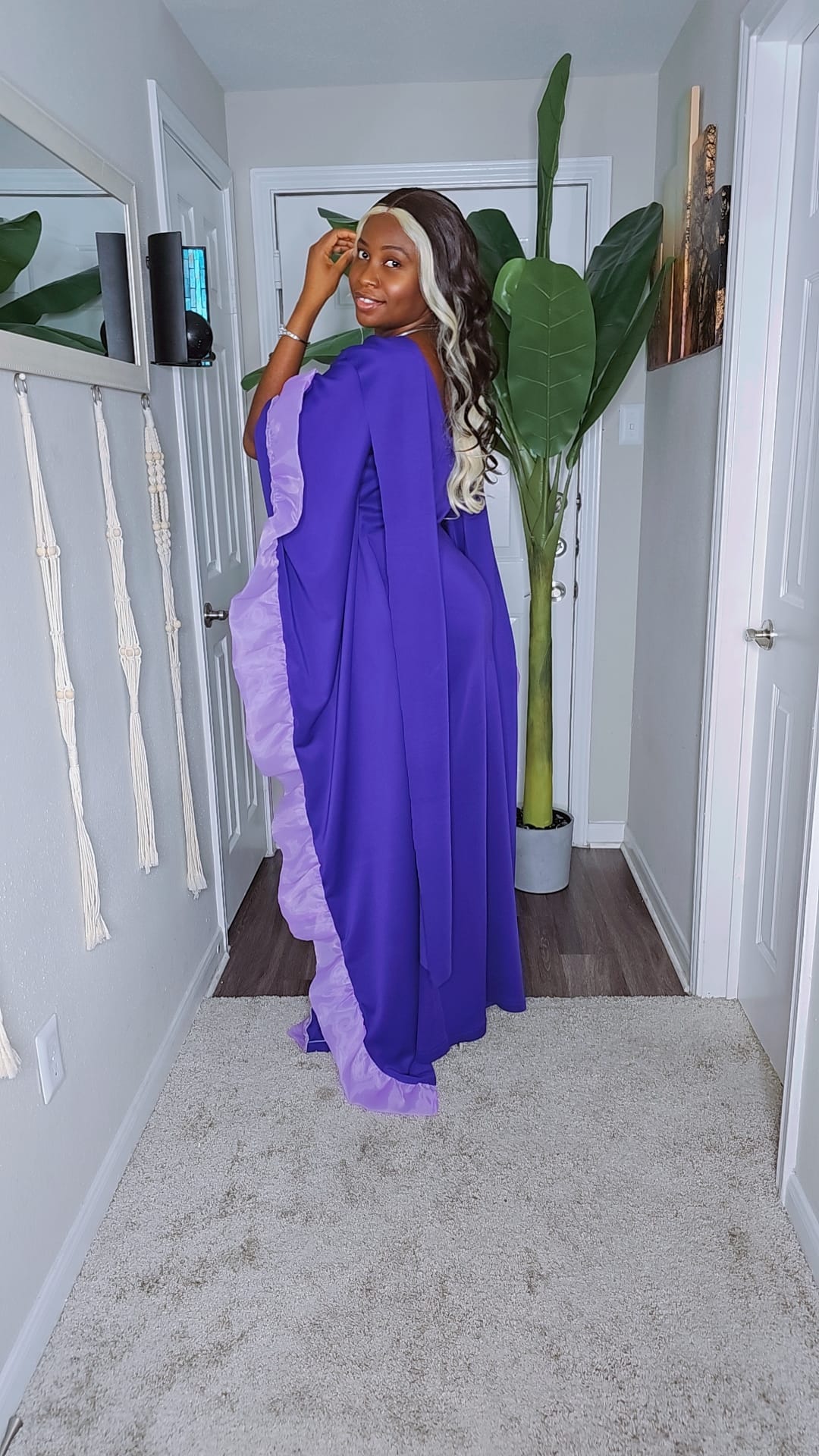 VJ Dress - Purple Fashion Item as shown in the Picture Description