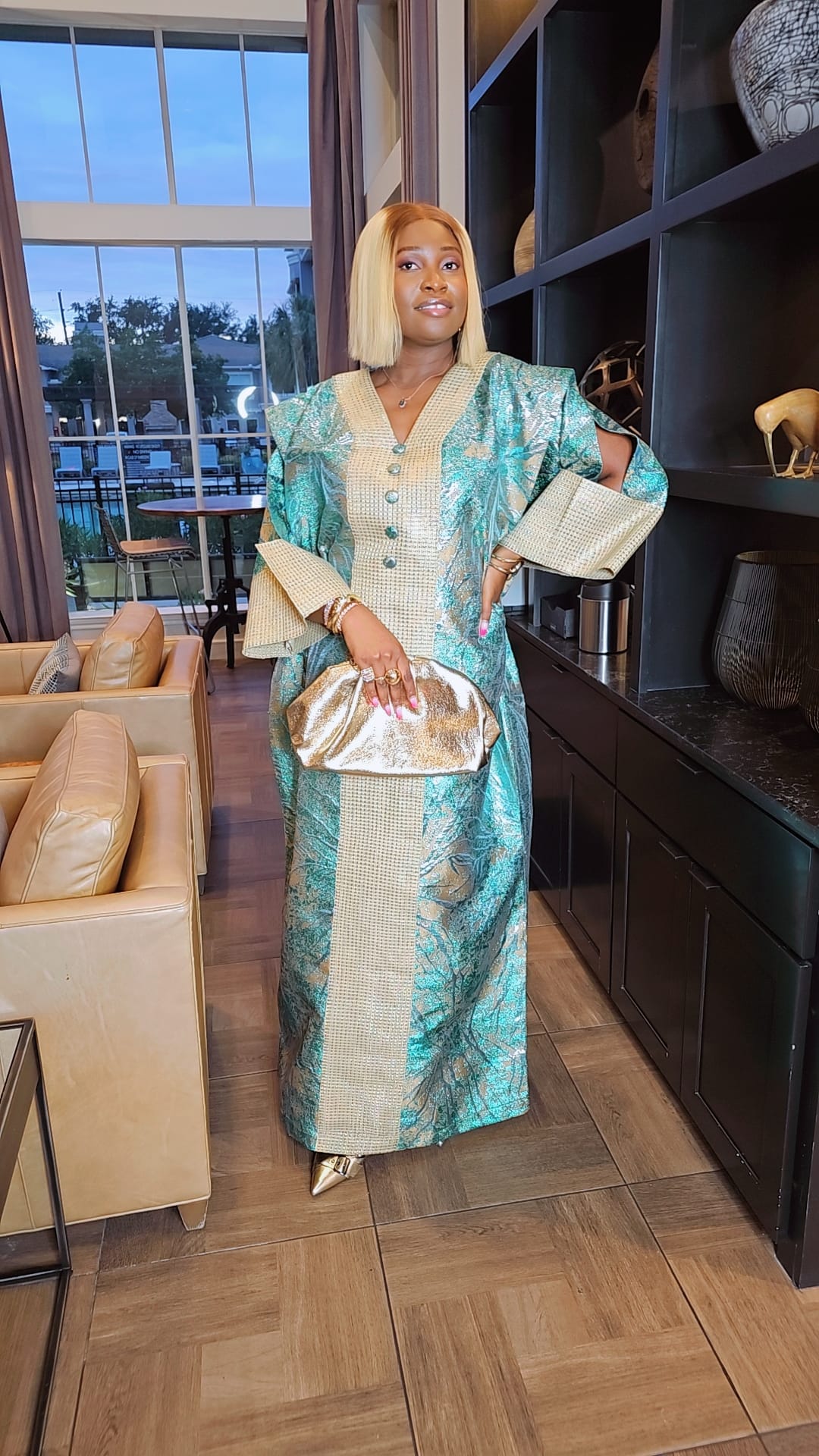 Athena Brocade + Ashoke Boubou Dress