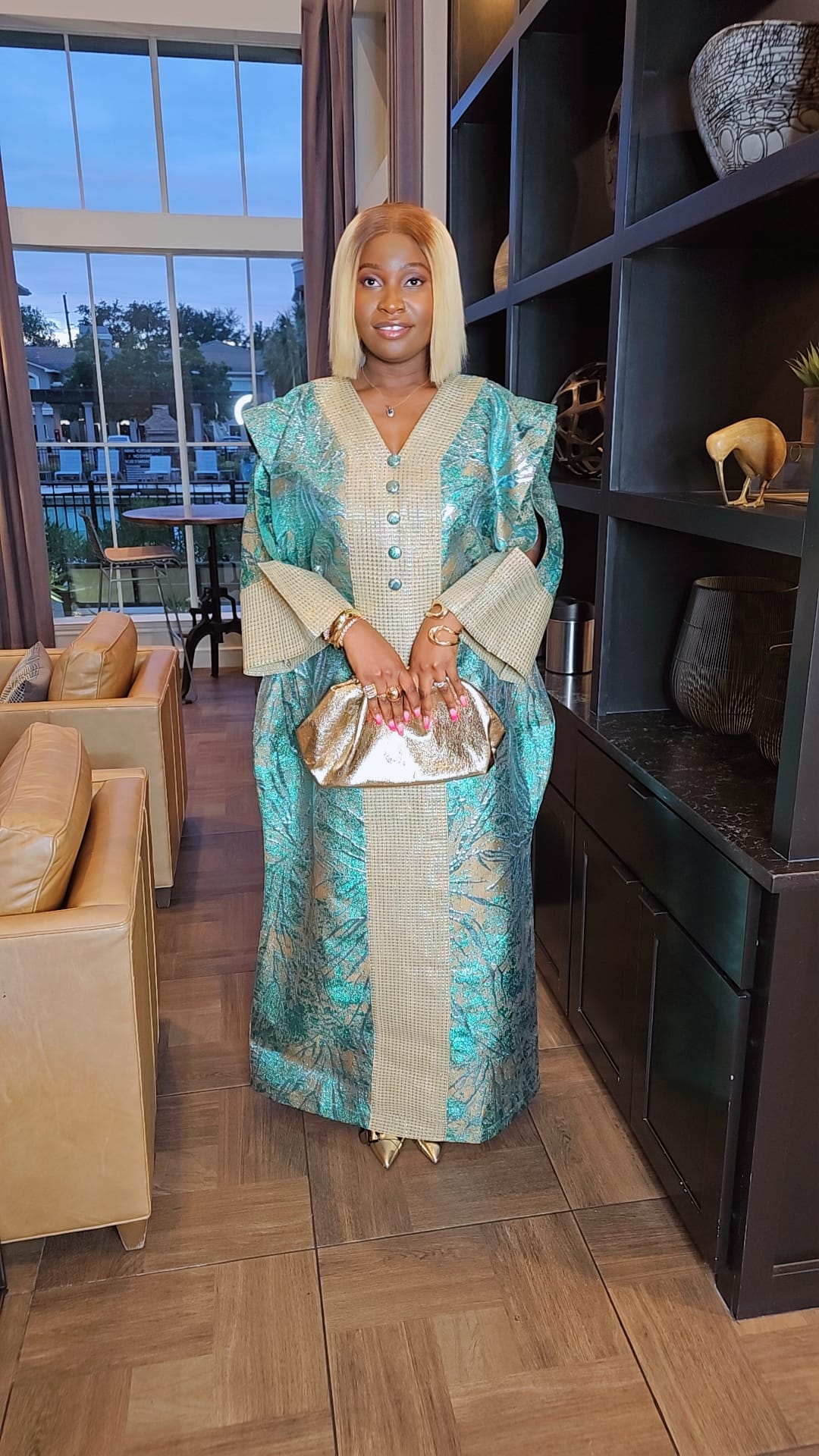 Athena Brocade + Ashoke Boubou Dress