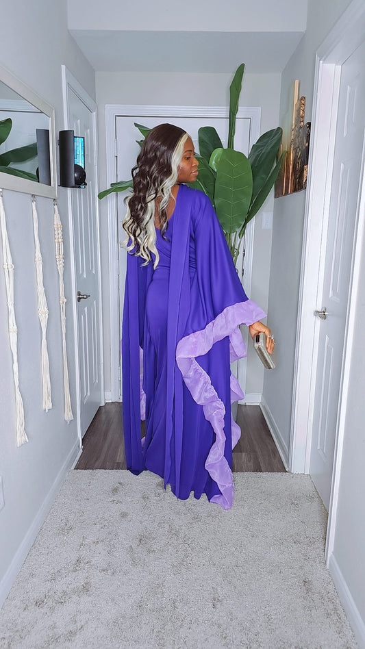VJ Dress - Purple Fashion Item as shown in the Picture Description